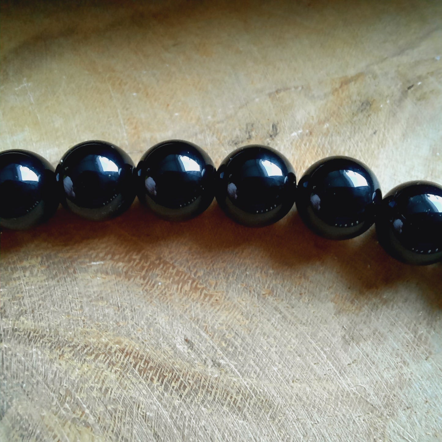 INDIVIDUELL SELBST GESTALTEN: Tesbih mit Onyx Natursteinperlen schwarz GLANZ mit Wunschname & individuell ausgesuchten Zubehörteilen