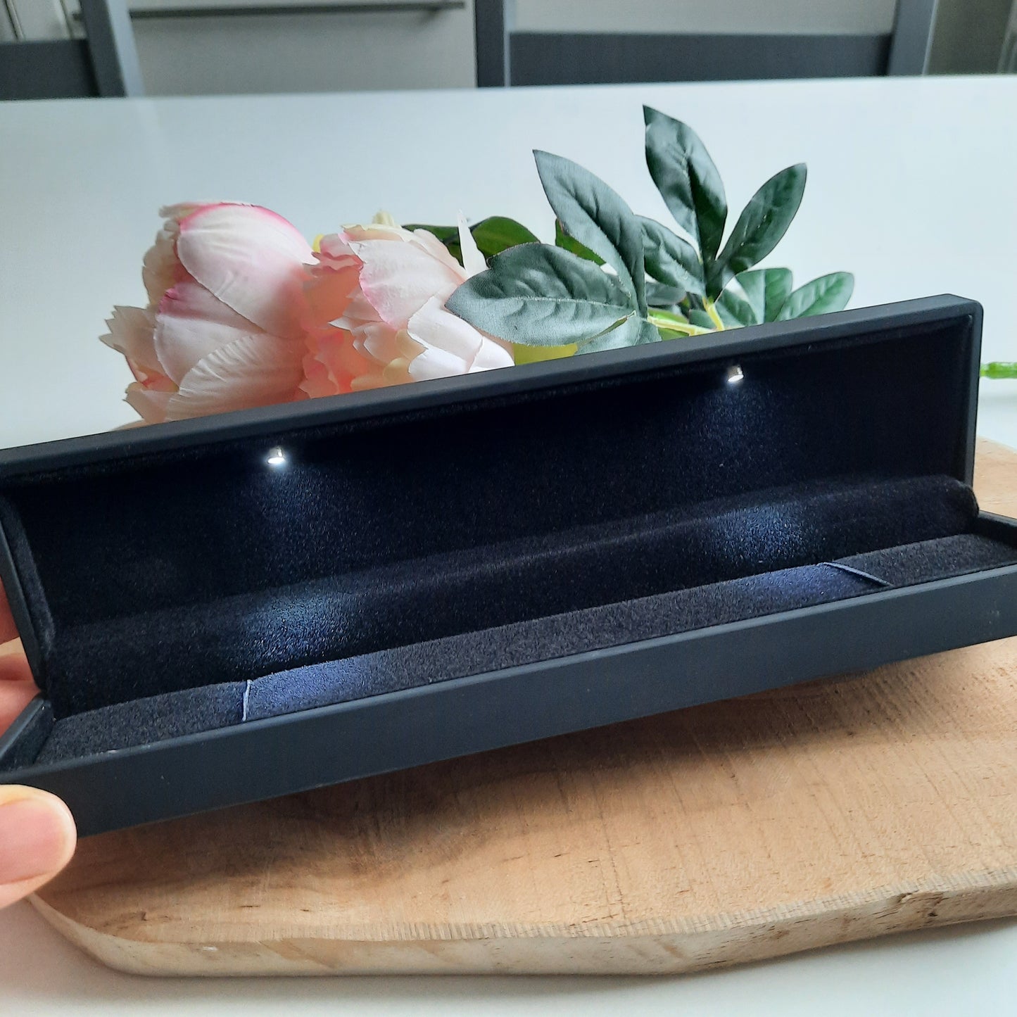 Geschenketui für Tesbih schwarz mit LED