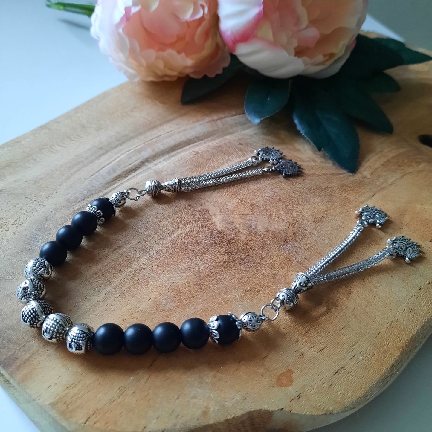 Zaza Tesbih mit Wunschname Osmanlı Arması