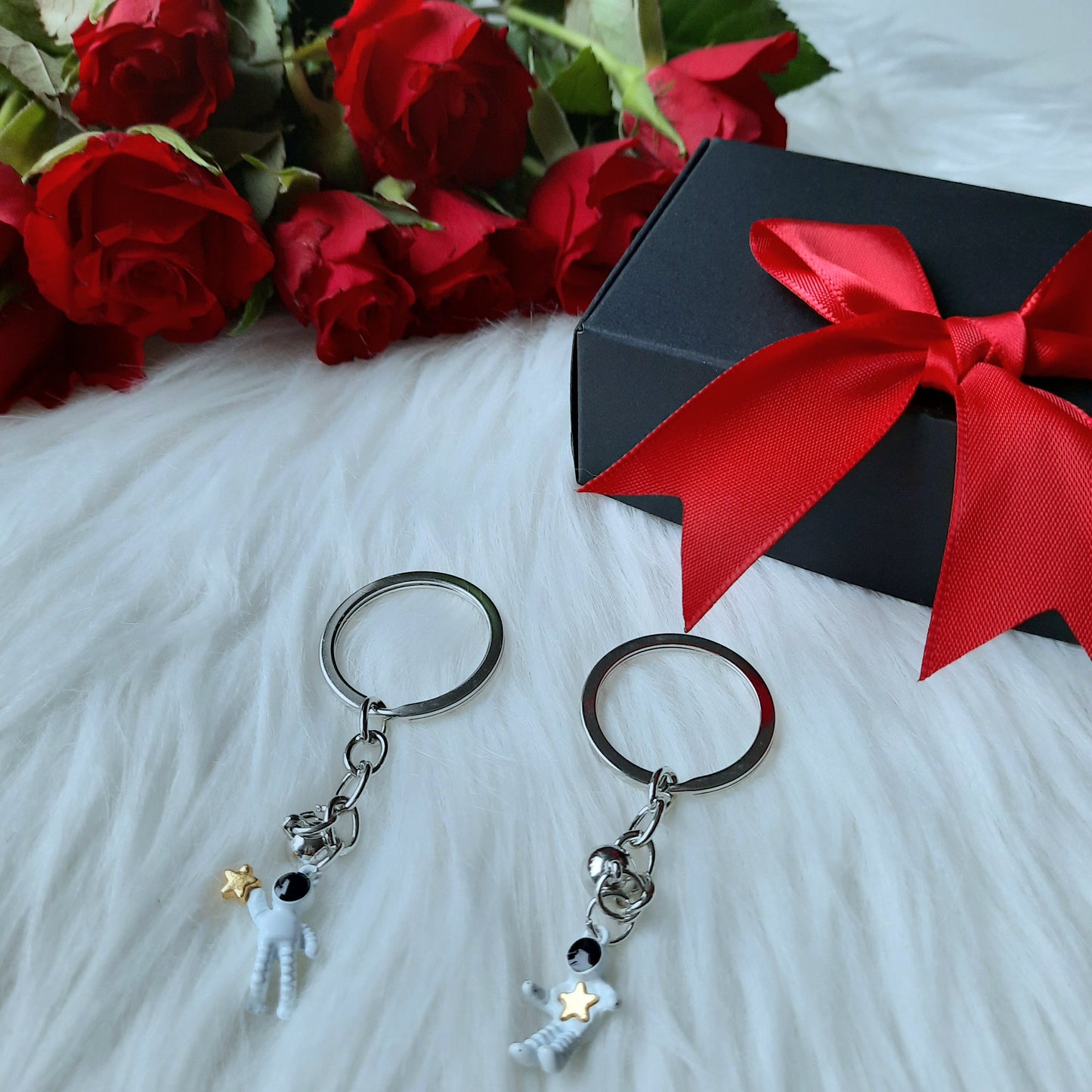 Schlüsselanhänger Astronauten mit Geschenkbox