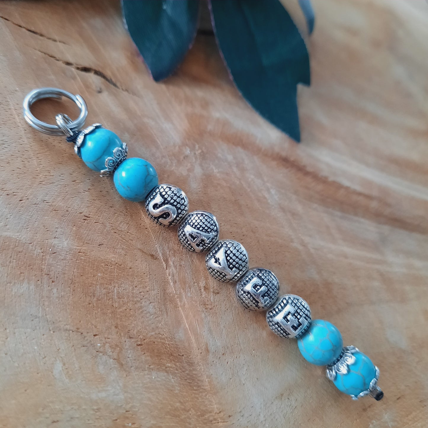 Schlüsselanhänger Turkuaz mit Wunschname