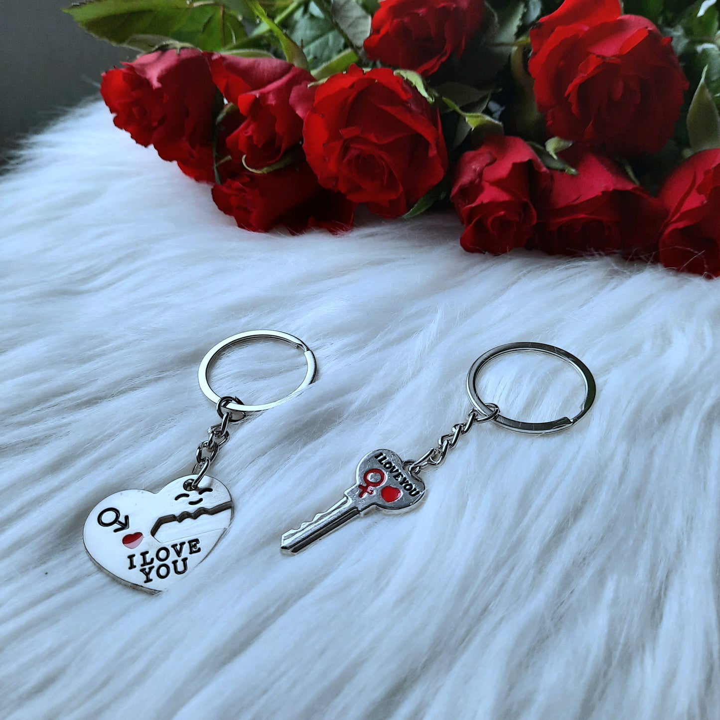 Schlüsselanhänger "I love you" mit Geschenkbox